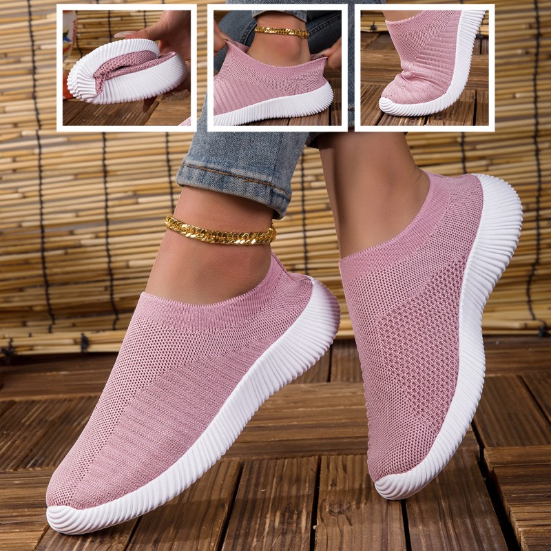 Running Gear Woman - Damskie sneakersy oddychające z dzianiny, wygodne,