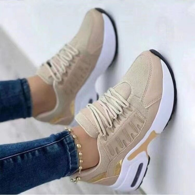 Running Gear Woman - Damskie modne sneakersy na platformie z