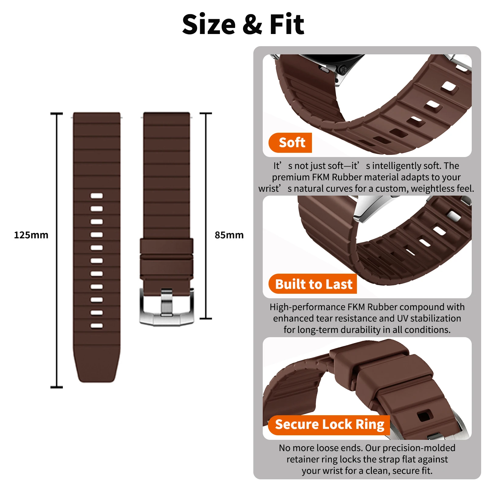 22mm Sportowy Gumowy Pasek do  – Runners Gear recenzja i cena