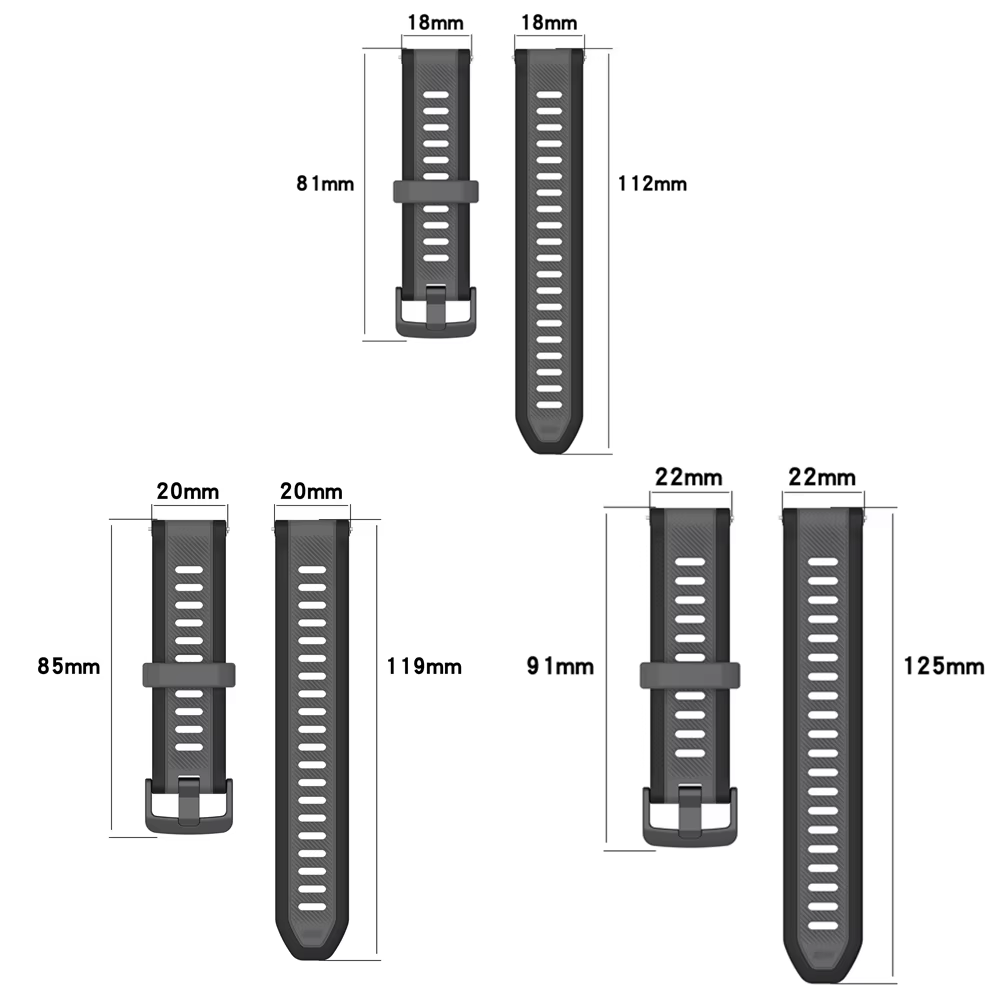 22mm 20mm 18mm Silikonowy pase – Runners Gear recenzja i cena