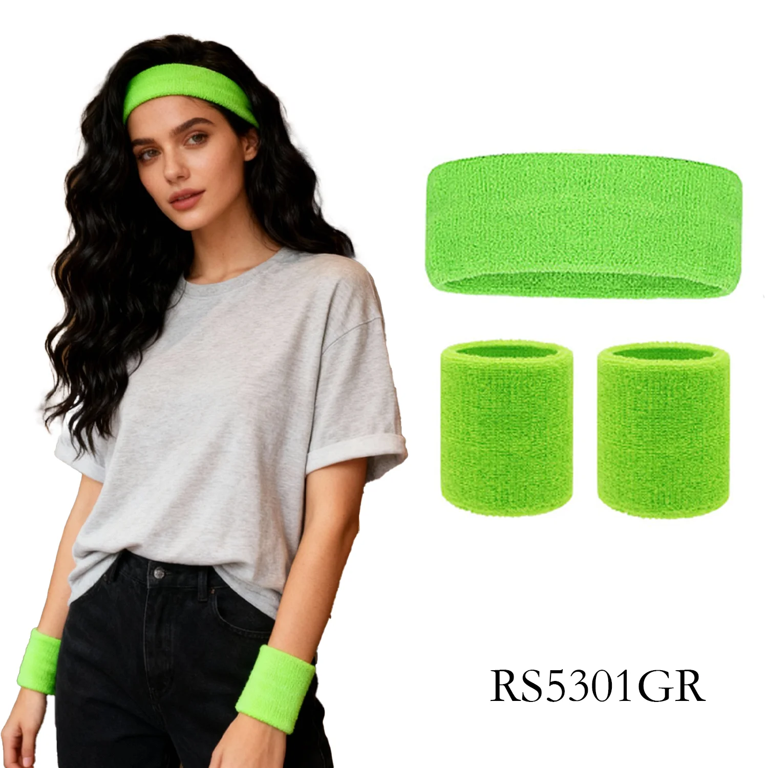 Wielokolorowe frotte opaski na – Sweat Band Wrist recenzja i cena