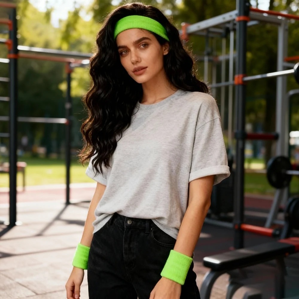 Wielokolorowe frotte opaski na – Sweat Band Wrist recenzja i cena