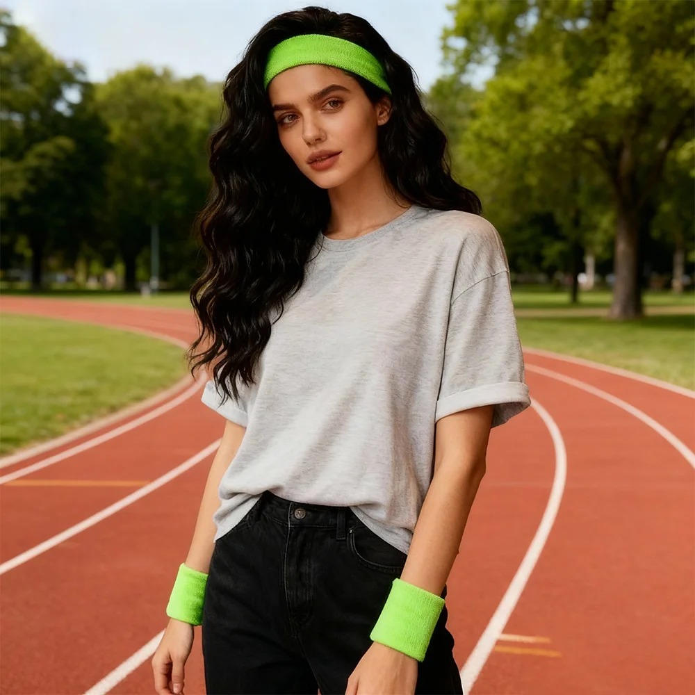 Wielokolorowe frotte opaski na – Sweat Band Wrist recenzja i cena